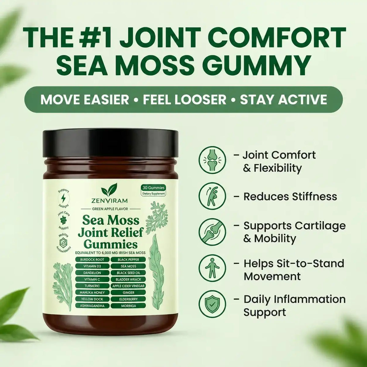 Sea Moss 16-In-1 Gummies - For Joint Relief & Mobility