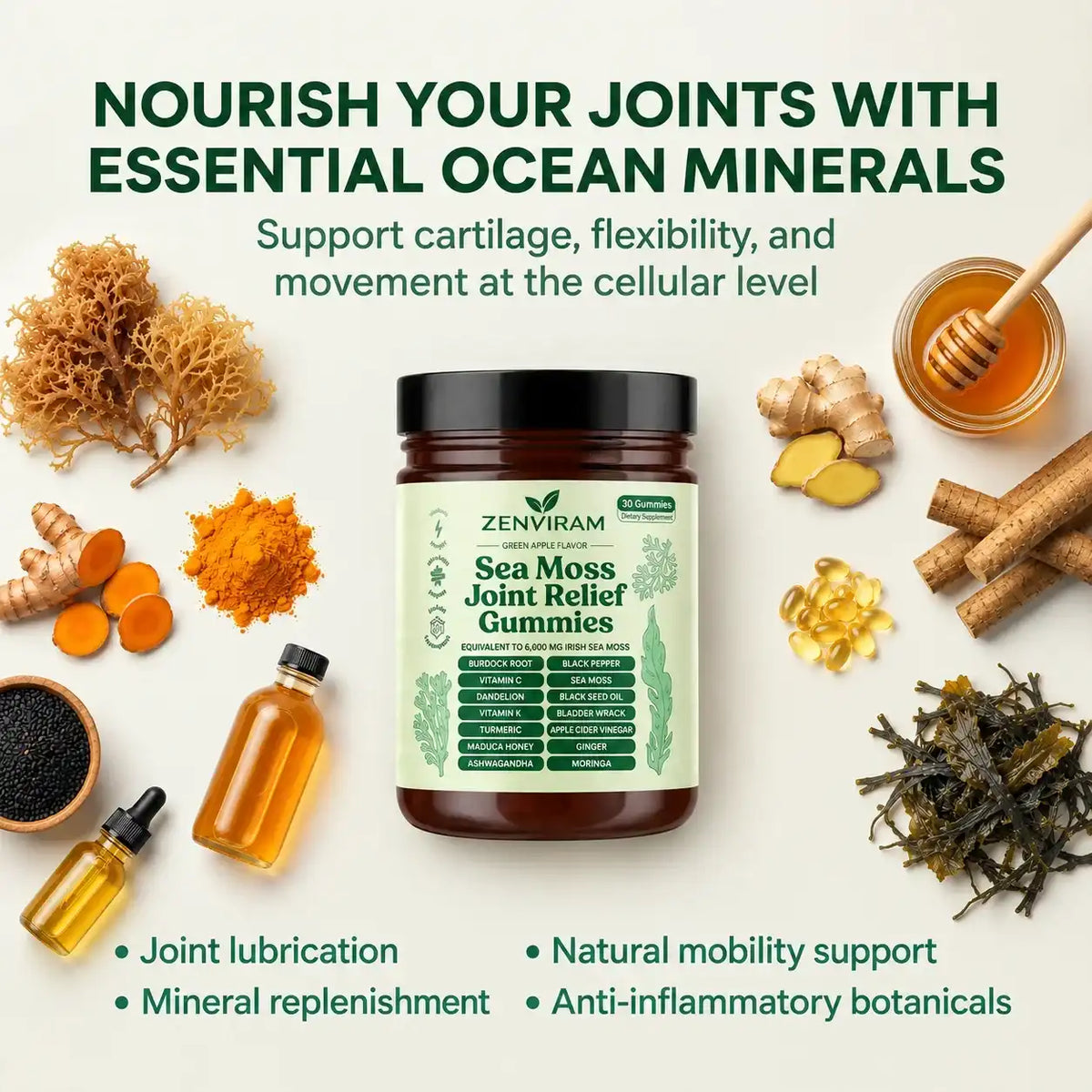 Sea Moss 16-In-1 Gummies - For Joint Relief & Mobility